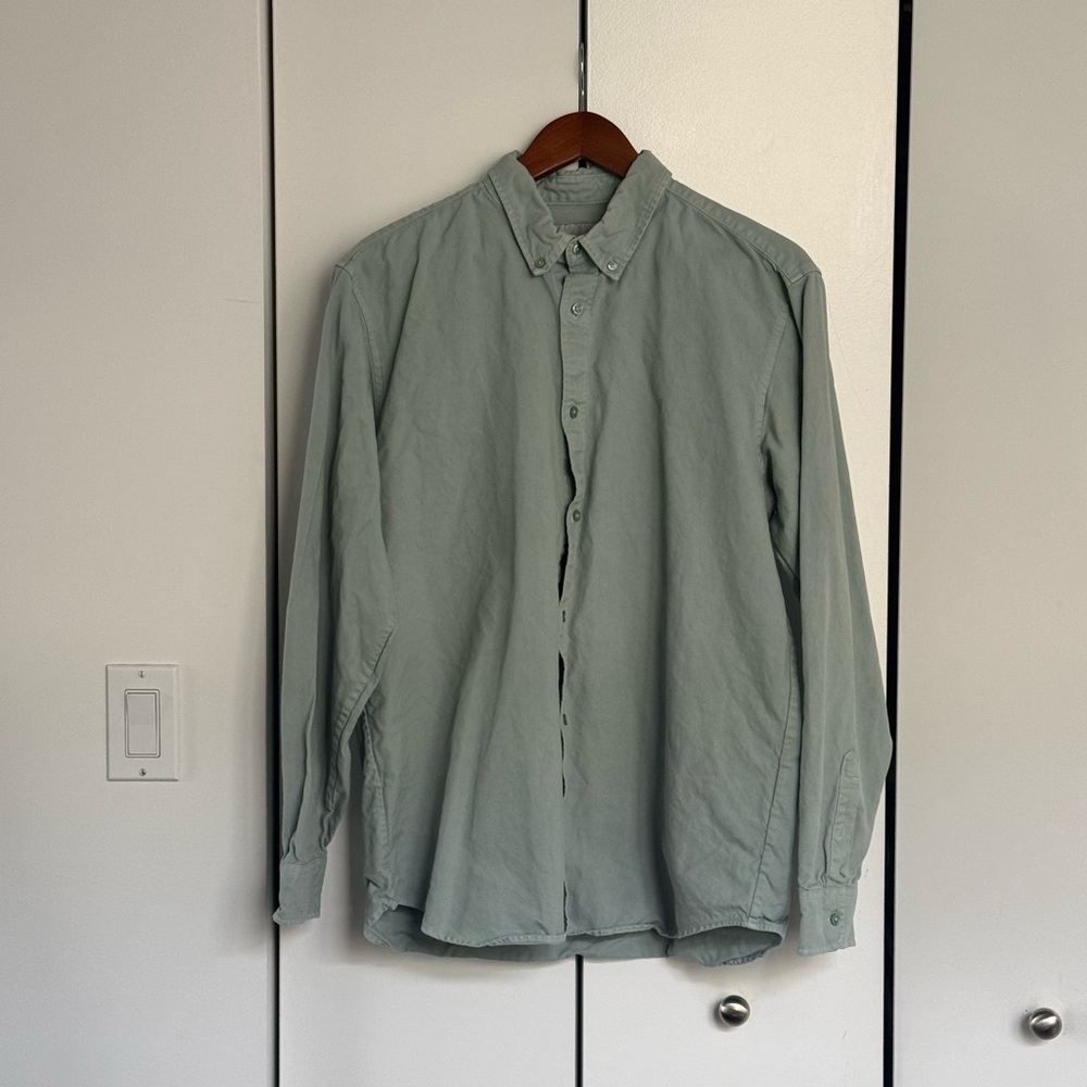 Carhartt WIP Green Casual Button Down Shirt Relaxed Fit